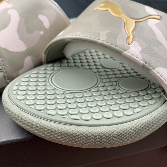 Puma Cool Cat Forest Camo Women’s Slides - Picture 5 of 9